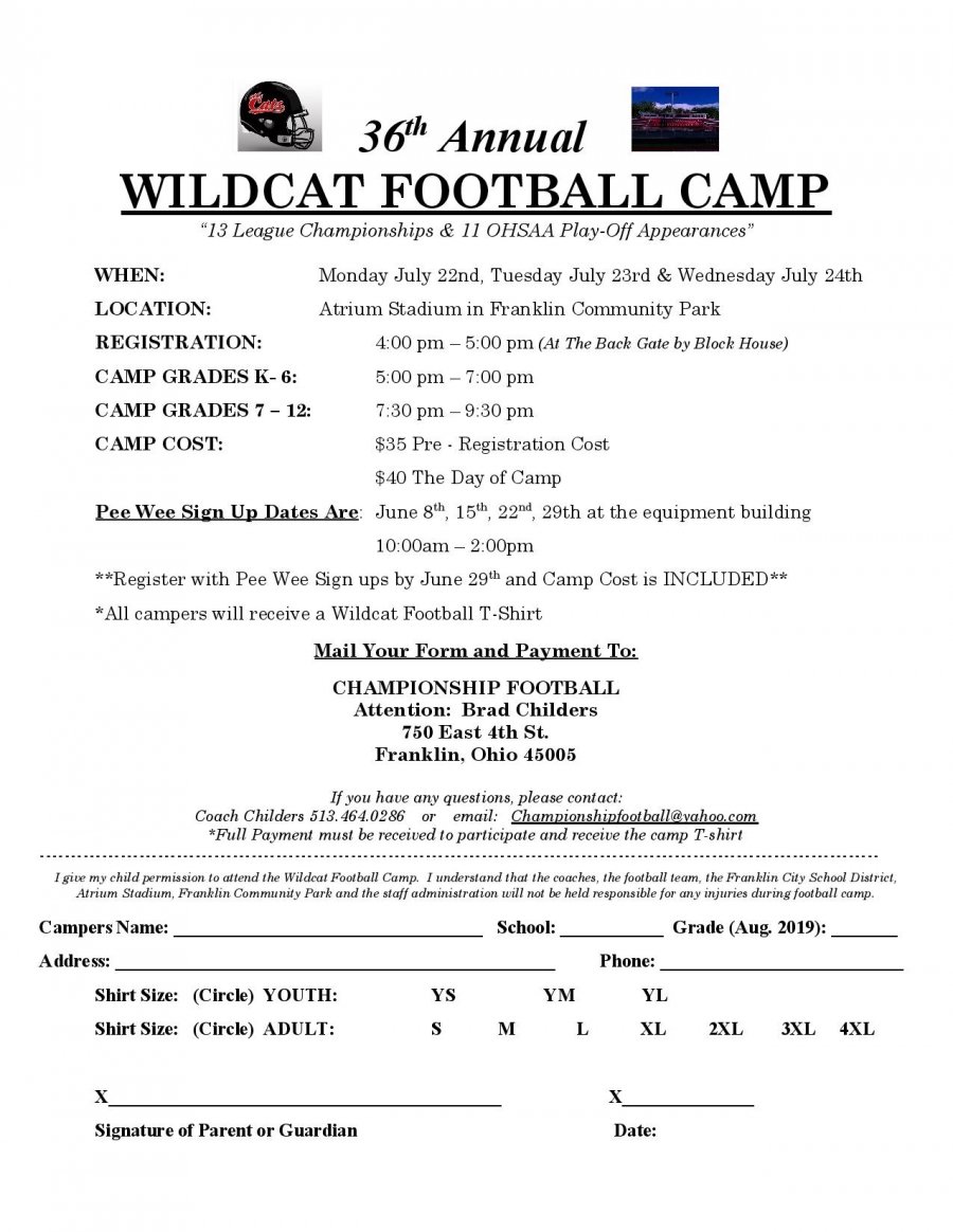 Wildcat Football Camp